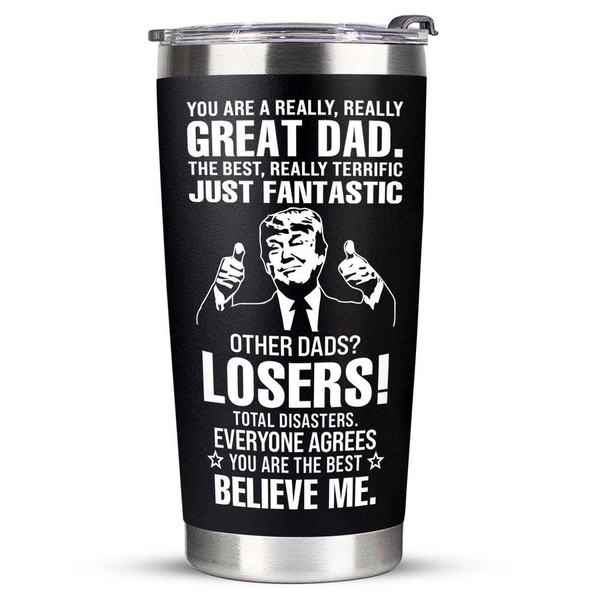 Christmas Gifts for Dad from Daughter Son - Dad Christmas Gifts Gifts Dad Gifts for Christmas Fathers Day - Birthday Gifts for Dad Cool Dad Birthday Gifts - Funny Dad Gifts - Best Tumbler 20Oz