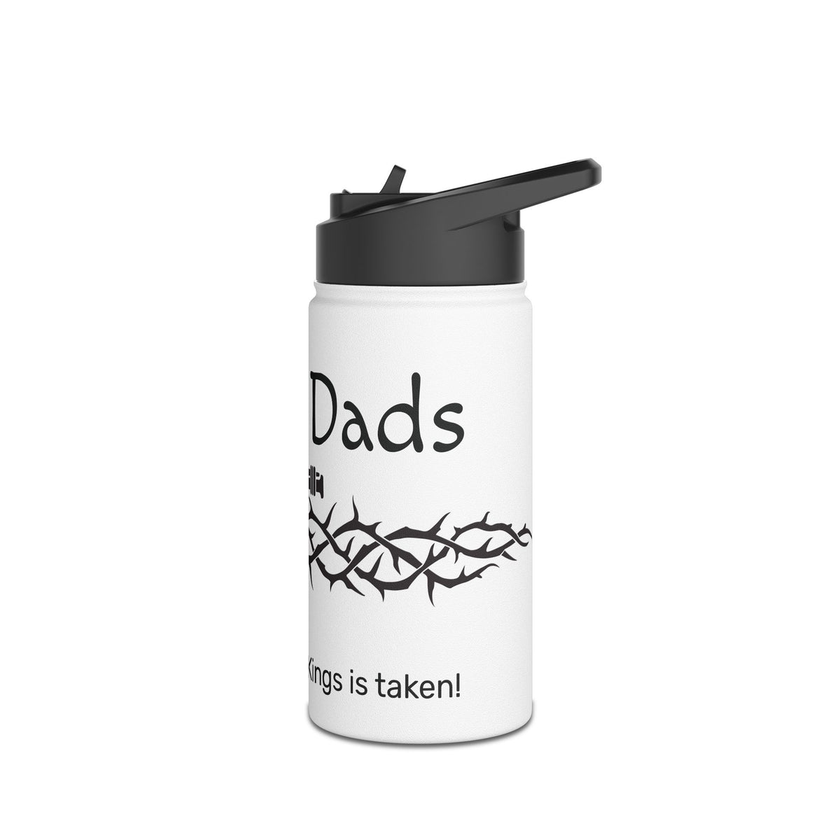 Dad of Dads Stainless Steel Water Bottle, Standard Lid