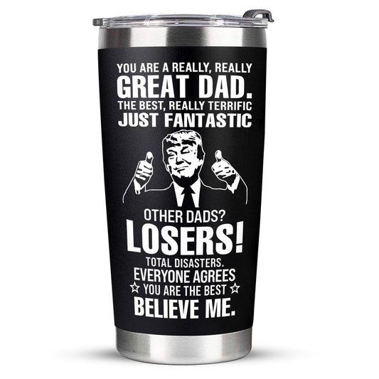 Christmas Gifts for Dad from Daughter Son - Dad Christmas Gifts Gifts Dad Gifts for Christmas Fathers Day - Birthday Gifts for Dad Cool Dad Birthday Gifts - Funny Dad Gifts - Best Tumbler 20Oz