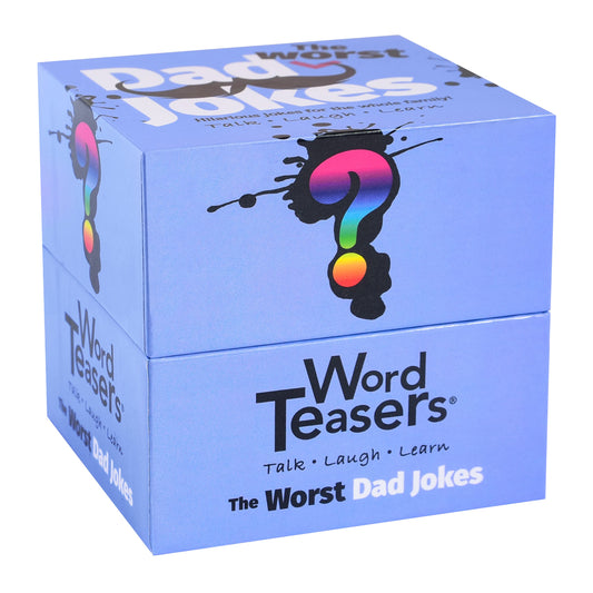 ? WORD TEASERS Worst Dad Jokes - Even More Dad Joke Cards for Adults & Kids - Funny Dad Joke Game for Family - 2nd Edition Box of Jokes with 150 of The Worst Bad Dad Jokes - The Perfect Dad Joke Gift