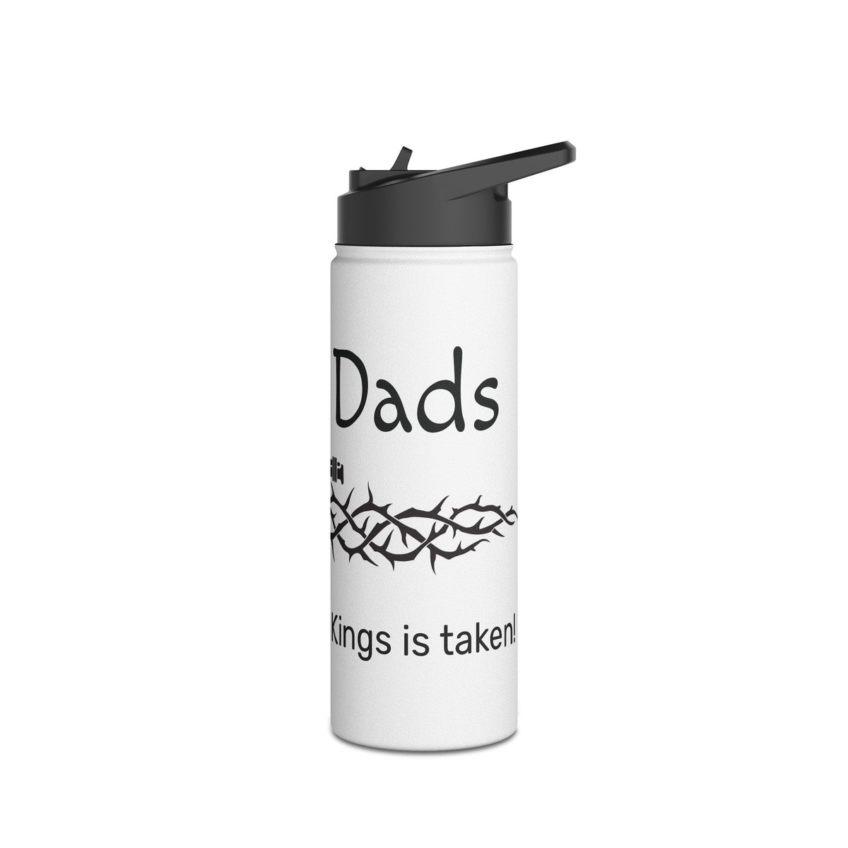 Dad of Dads Stainless Steel Water Bottle, Standard Lid