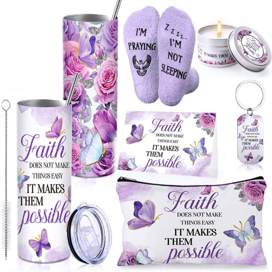 Mother’s Day Christian Gift Set for Women of Faith 7-Piece Inspirational Religious Gift Basket for Mom, Grandma, Sister, or Friend. Encouragement & Faith-Based Gifts for Women Great for Birthdays, Graduation, anytime you're celebrating a woman of Faith