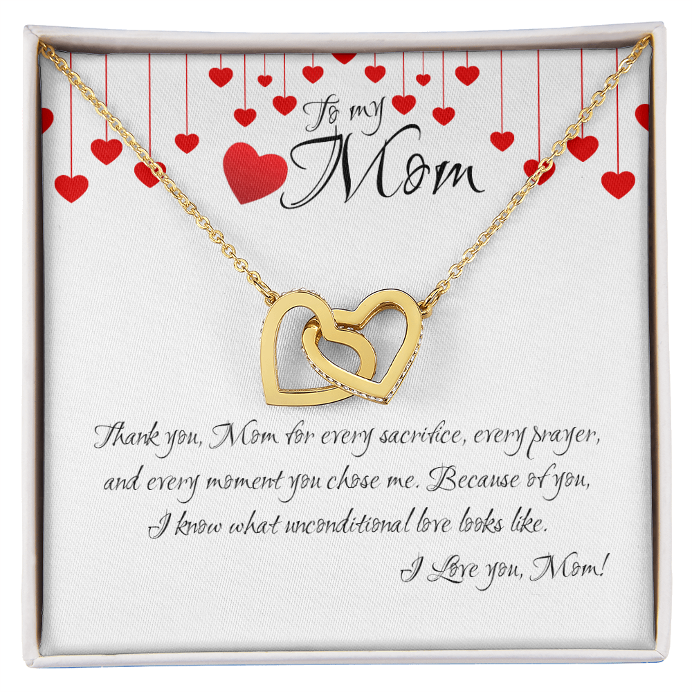Forever Linked in Love – Interlocking Hearts Crystal Necklace