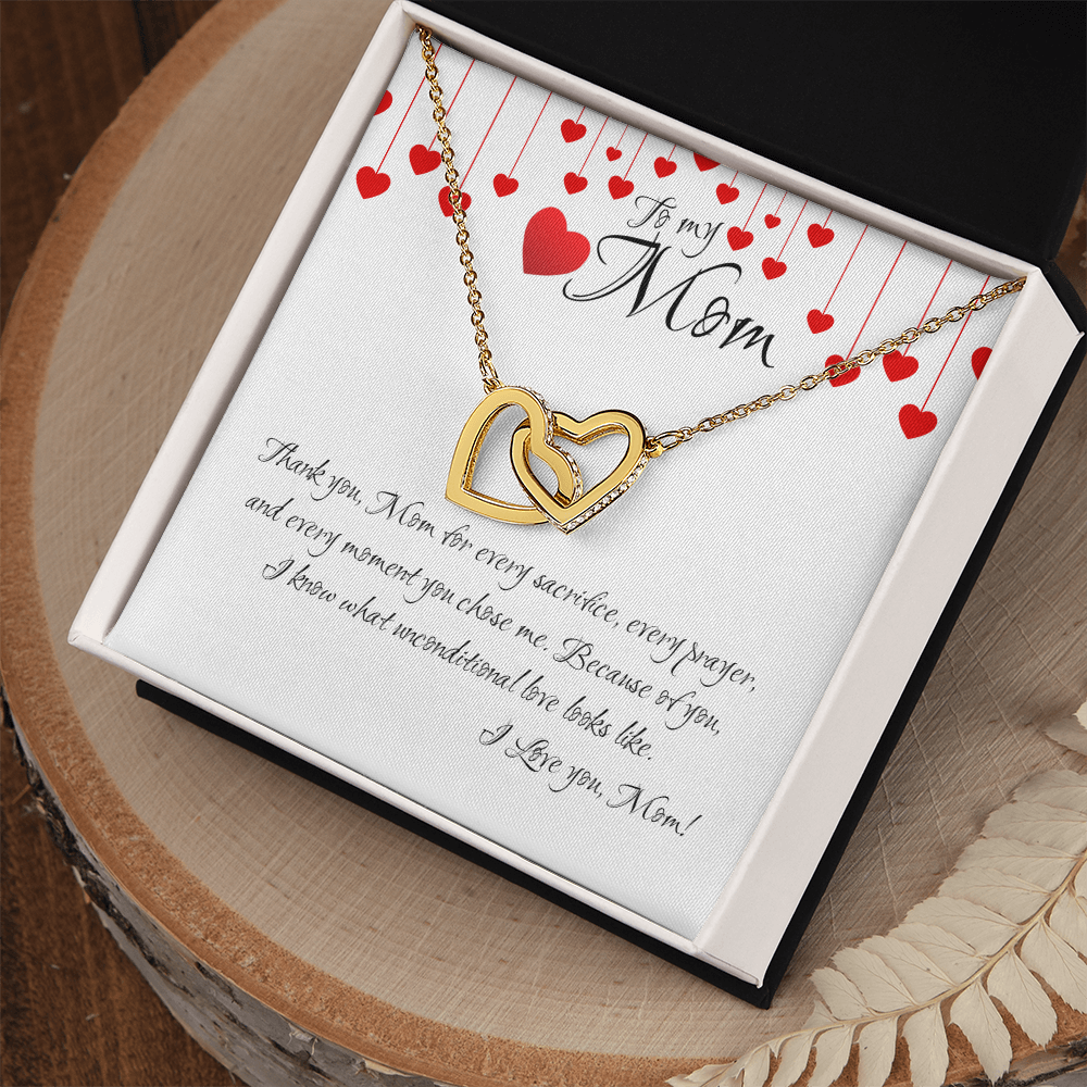 Forever Linked in Love – Interlocking Hearts Crystal Necklace