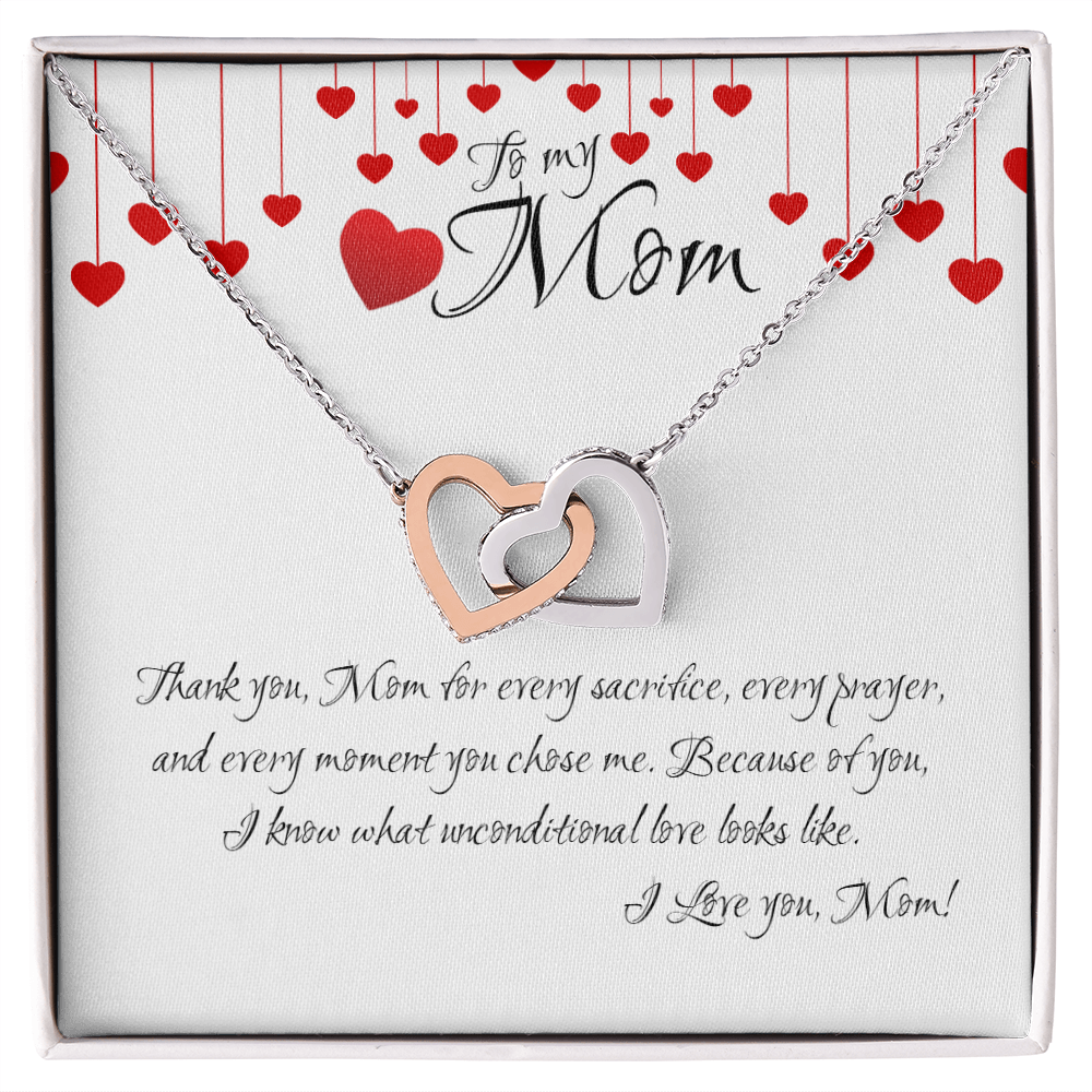 Forever Linked in Love – Interlocking Hearts Crystal Necklace