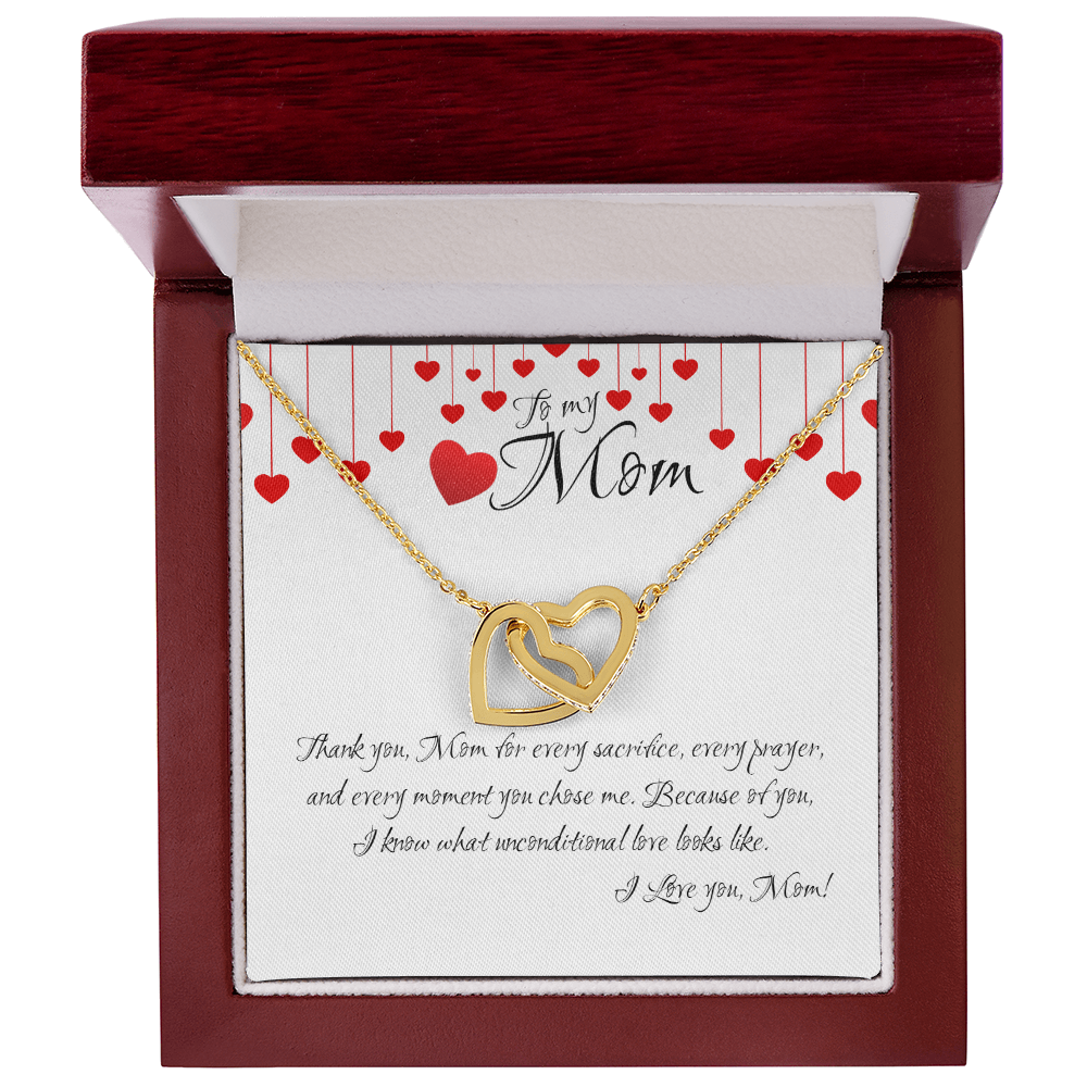 Forever Linked in Love – Interlocking Hearts Crystal Necklace