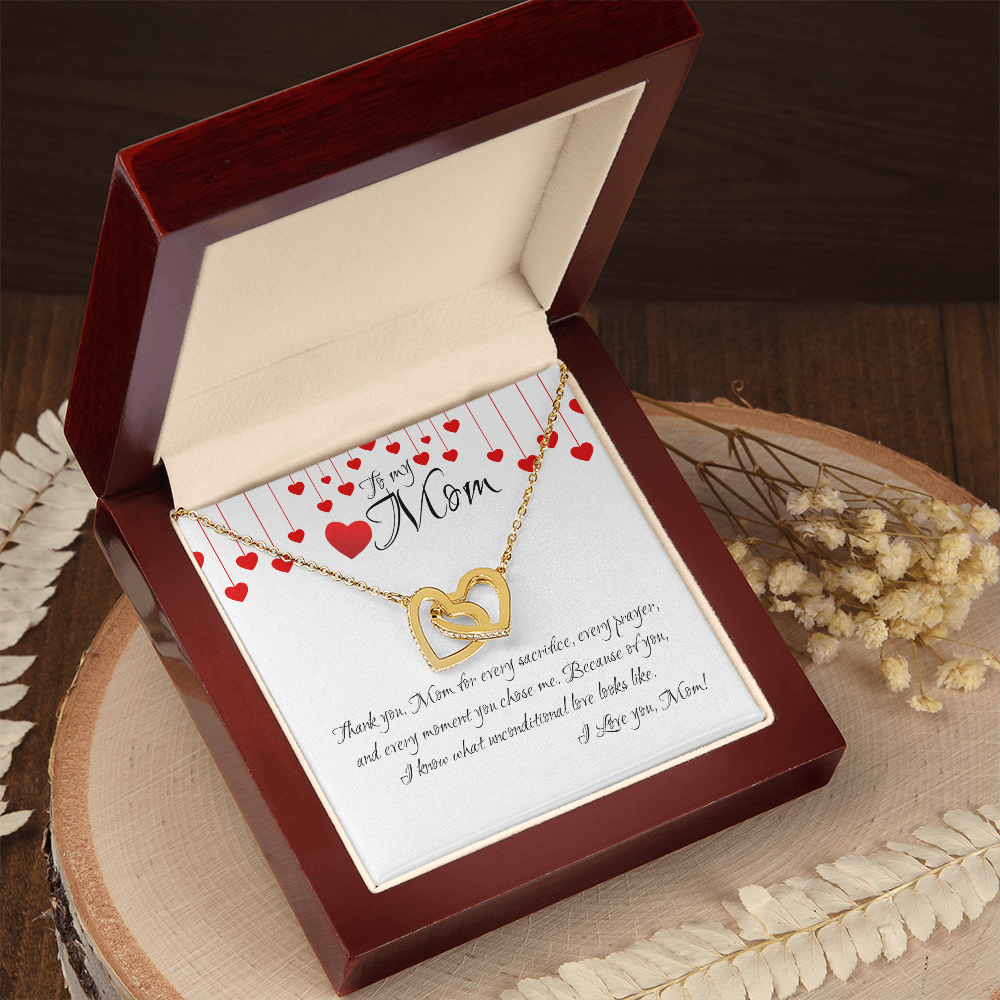 Forever Linked in Love – Interlocking Hearts Crystal Necklace