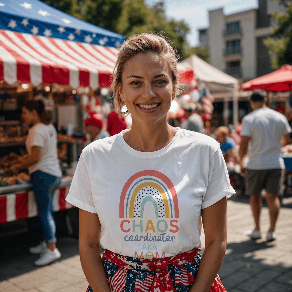 Chaos Coordinator (AKA Mom) – Bella + Canvas 3001 Soft Jersey Tee