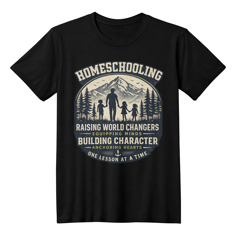 Homeschool Dad | Raising World Changers Bella + Canvas 3001 Tee