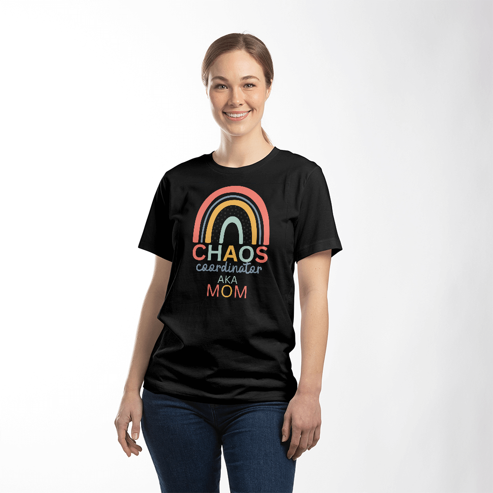 Chaos Coordinator (AKA Mom) – Bella + Canvas 3001 Soft Jersey Tee